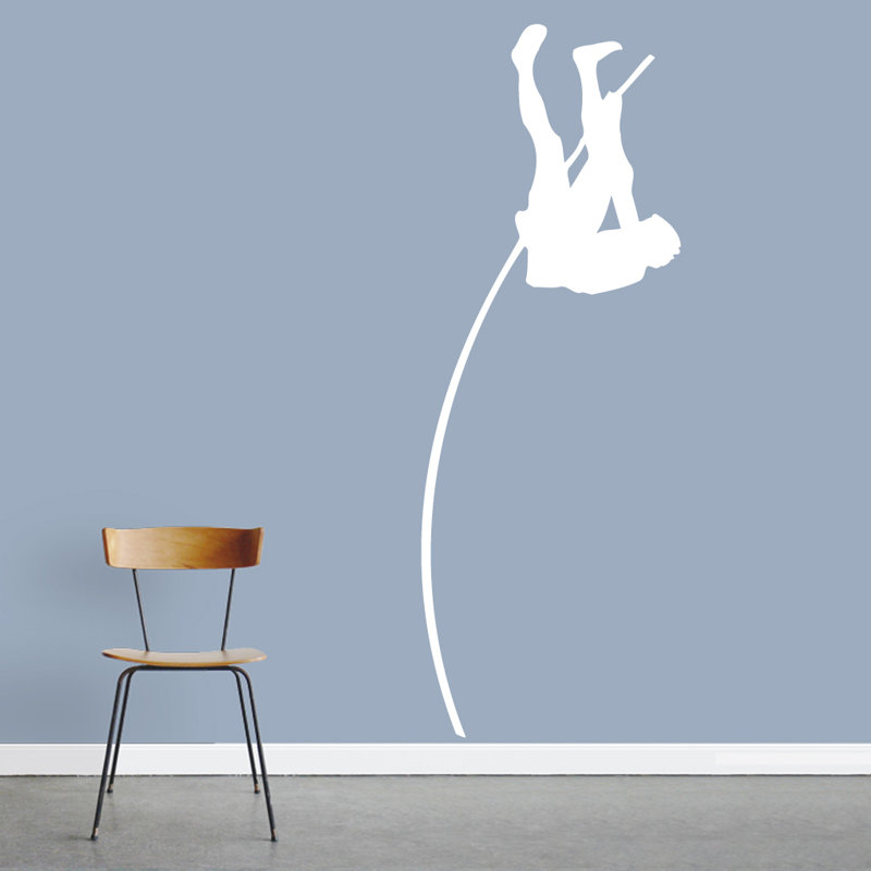 Sports Non-Wall Damaging Wall Decal, White