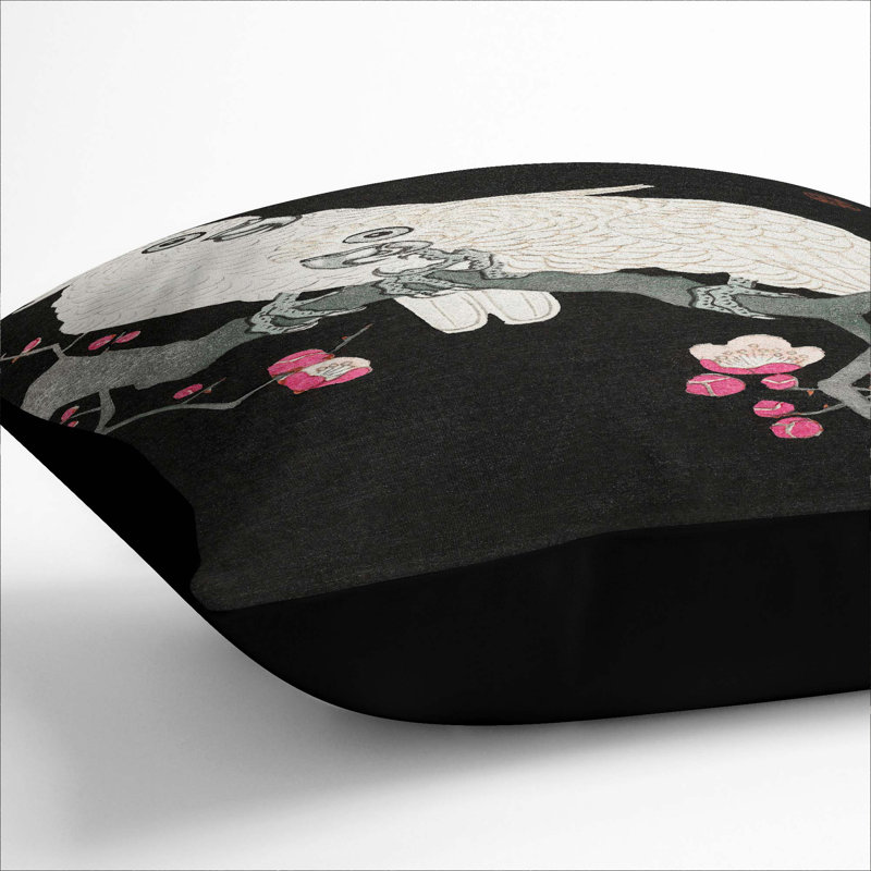 Square Throw Cushion, Black, 55cm H x 55cm W x 20cm D
