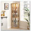 Vitrine de coin lumineuse avec portes et tablettes en verre trempé-13523559