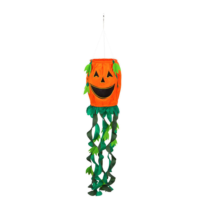 Chaussette en nylon 2 côtés 36 x 7 jack-o-lantern