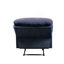 Fauteuil inclinable bleu avec accoudoirs coussinés-166447116