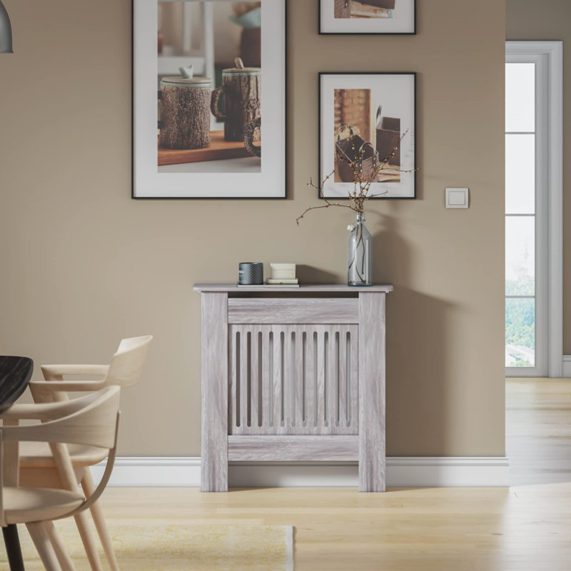 Raeford Radiator Cover, 82cm H X 78cm W X 19cm D, Grey