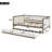 Full - Size Wood - Colored Upholstered Daybed with Trundle – Nailhead Decoration, Stylish & Practical