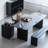 Black Rectangular Solid wood Butterfly Leaf Dining Table-791295683