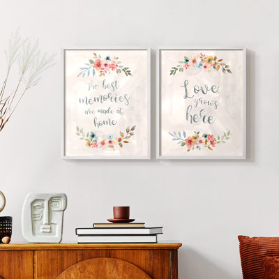 Floral Memories-Premium Framed Print -Ready to Hang - No Nails Required - No Nails Required