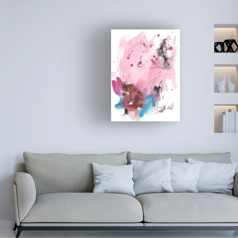 Orren Ellis Melissa Wang Shimmer Blush I, art mural sur toile, H 19 po x l 14 po