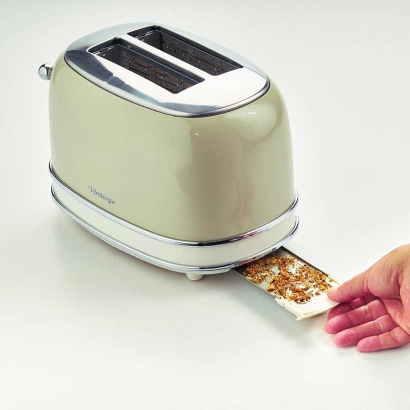 Ariete 2 Slice With Defrost And Reheat Toaster, Beige