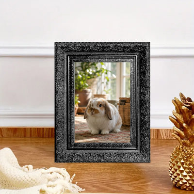 Cadre photo simple noir 3 pièces 5 po x 7 po avec tablette