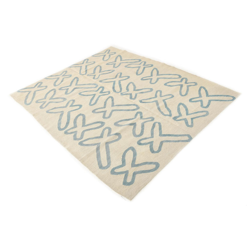 Tapis ivoire carré 6 pi 6 pi