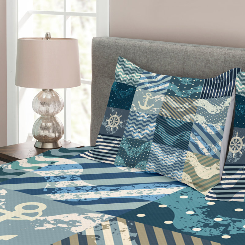 Bedspread Set with Shams, 220 x 264 cm