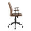 Chaise de bureau en similicuir espresso-640378244