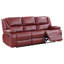 Ensemble de canapés inclinables avec capitonnage profilé et coussins moelleux