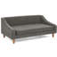 Animal gris foncé confortable avec base de style accoudoir irrégulier unique et conception moderne pour chiens-379000765