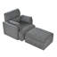 Chaise surdimensionnée avec repose-pieds avec rangement