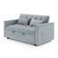 Canapé-lit pliable polyvalent de 54,33 pouces en 3 longueurs, canapé-lit moderne en velours, dossier réglable