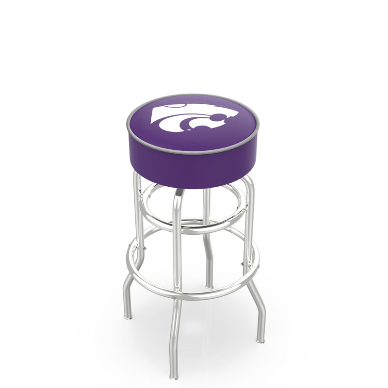 NCAA Swivel Bar & Counter Stool, Counter Stool (25" Seat Height), Kansas State