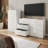 Spacious Wood Frame Dresser with 5 Large Fabric Drawers Drawers for Bedroom, Living Room, Closet, Hallway, or Toy Chest Use-789640654