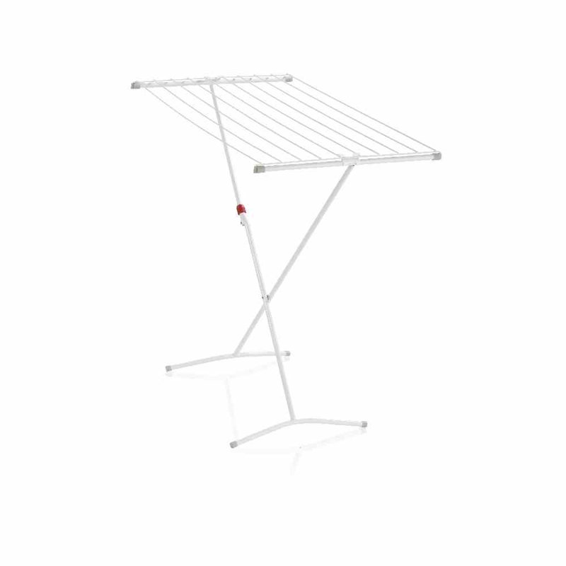 Aluminum Foldable X-Frame Drying Rack, 93cm H x 122cm W x 52cm D