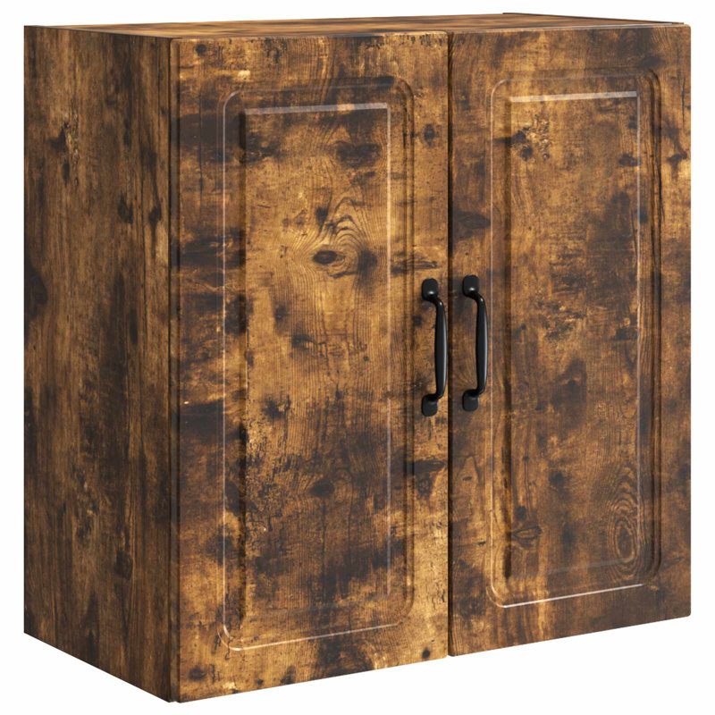 2 -Door Rectangle Accent Cabinet, Smoked Oak