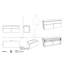 Maker 120 mm Double Bathroom Vanity Base