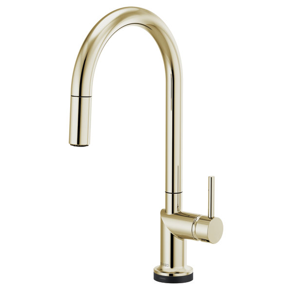 Odin® SmartTouch® Pull-Down Faucet with Arc Spout, Polished Nickel, Lever