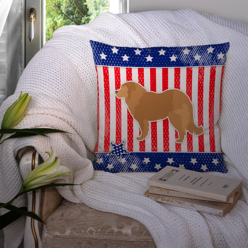 Coussin intérieur/extérieur Patriotic, H 14 po x l 14 po x P 3 po
