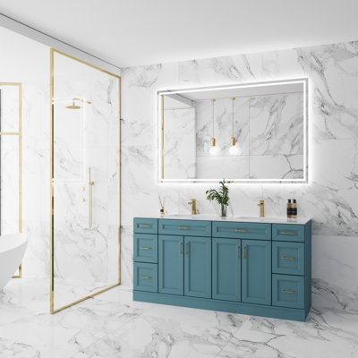 Ensemble de meuble-lavabo double 72 po Woda