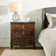 Commode d'appoint en bois massif avec station de charge Archaun