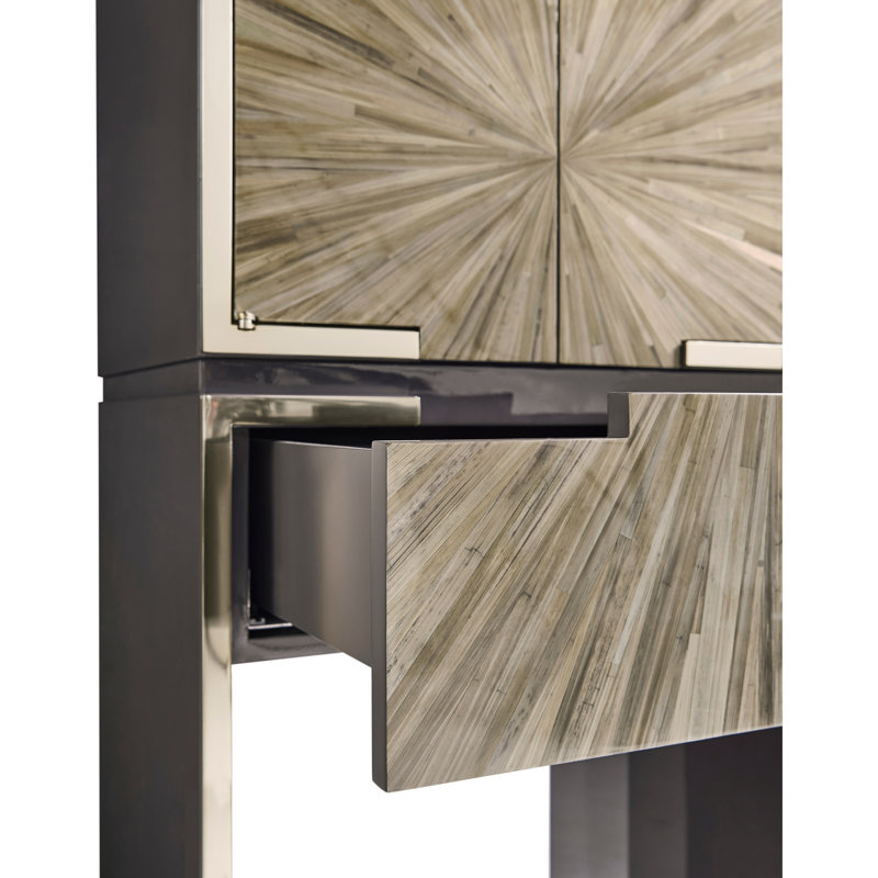 JC Modern Solid Wood Accent Cabinet