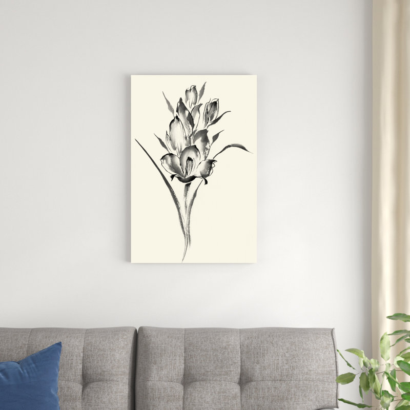 Encre florale II - Glaïeul, H 30 po x l 20 po x P 1 po