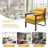 Dentrell Faux Leather Armchair-1717187834