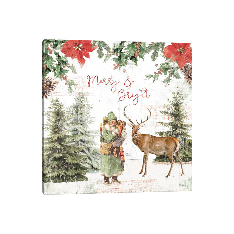 Wooded Holiday III 1 Piece Wrapped Canvas Wall Art, 66.04 cm H x 66.04 cm W