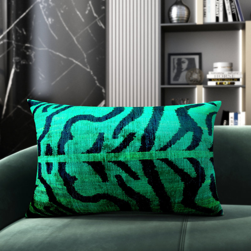 Camouflage Throw Pillow, Green