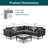 4-Pieces Outdoor Wicker Sofa Set-408043232