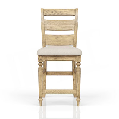 Ladder Back Counter Stool - Caramel Finish