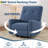 Oversized Swivel Rocker Recliner Chair, 360° Glider Recliner for Adults, Linen Upholstered Chair for Living Room,-702794466