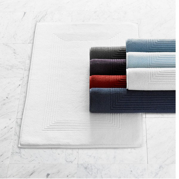 Cotton Bath Rug, Gray