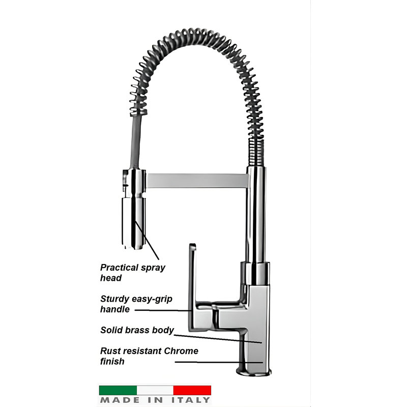 Piralla Ovo Kitchen Faucet, Chrome