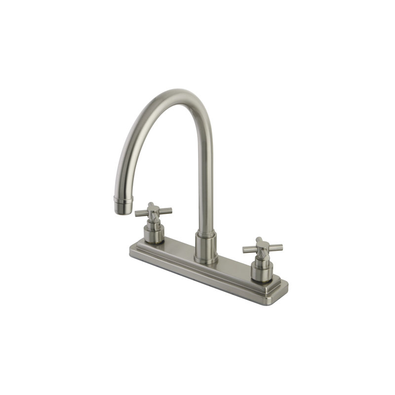 Tampa Double Handle Kitchen Faucet, Brushed Nickel
