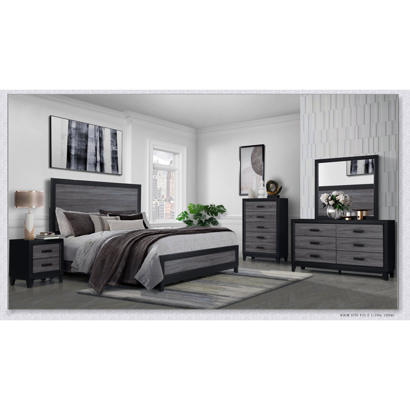 Commode 5 tiroirs SOLUTO Modern Rustic