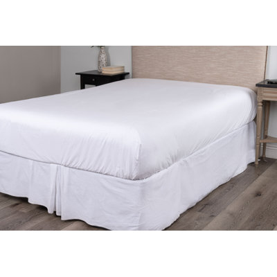 Housse de sommier enveloppant - blanc, très grand