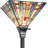 Tiffany Torchiere Floor Lamp,Stained Glass Lamp Shade