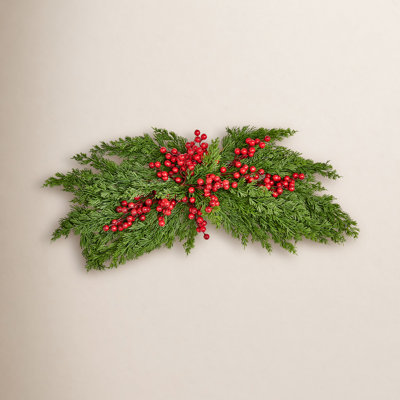 30" Berry Cypress Christmas Swag