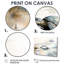 Minimal aquarelle tortue au bord de l'océan - tortue, art mural dans le salon-1159411370-1159411361-1159411368
