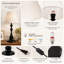 Lampe de table 18,5 "à abat-jour classique en tissu