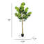 Figuier artificiel 10 pi en pot noir