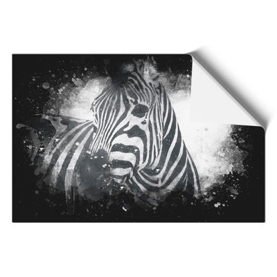 Zebra Paint Splash - Frameless Print