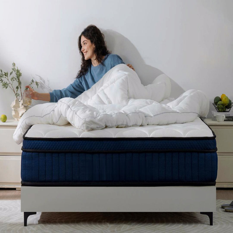 Matelas hybride à ressorts ensachés 10 po, Grand lit, 9.84"