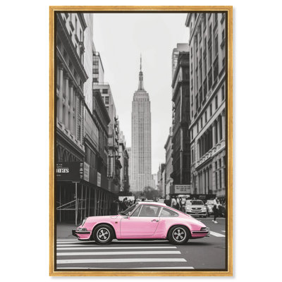Pink in the Cityscape Canvas Photo Art Prints by Art Remedy