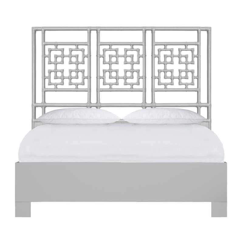 Palm Springs Low Profile Standard Bed, Queen, Light Gray